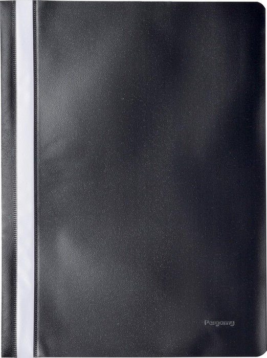 Snelhechtmap van Pergamy, A4-formaat, PP, 25 stuks, zwart