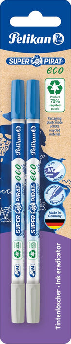 Pelikan Super Pirat Eco gum- en inktwisser, set van 2 stuks
