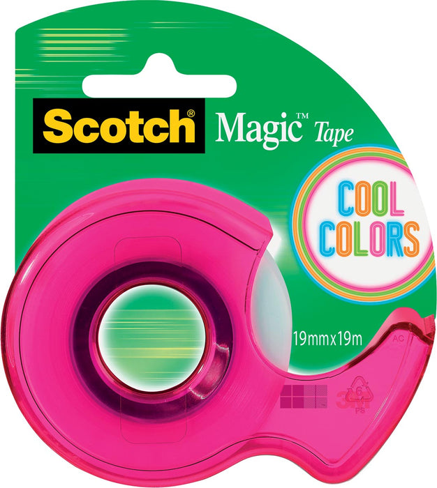 Scotch Tape Dispenser Cool Colors Maxi 12 stuks