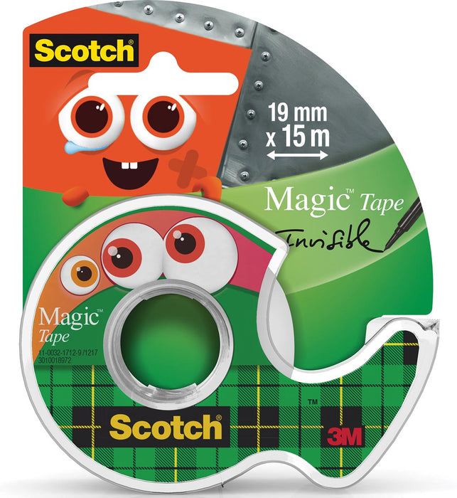 Scotch plakband Magic Monster Tape, ft 19 mm x 15 m, 2 clipstrips met 12 blisters per strip