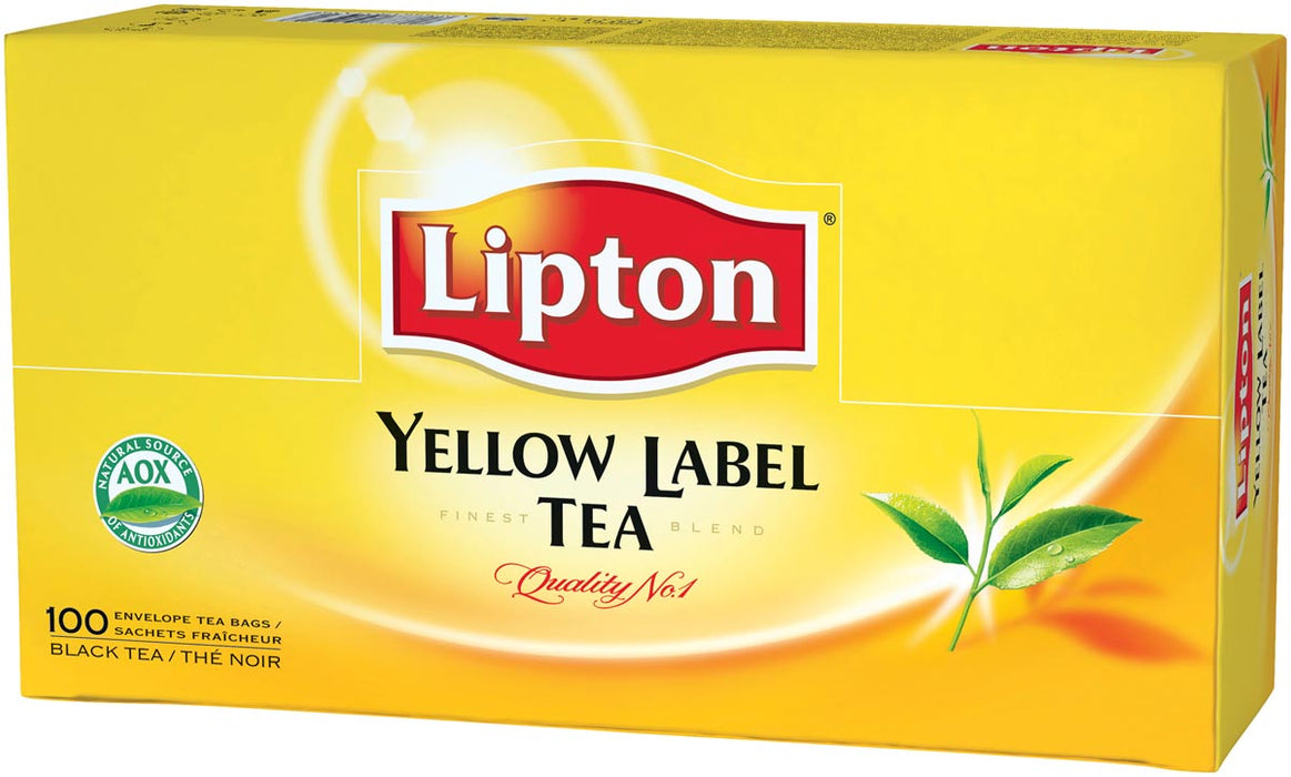 Lipton thee, Gele Label Thee, doos van 100 zakjes