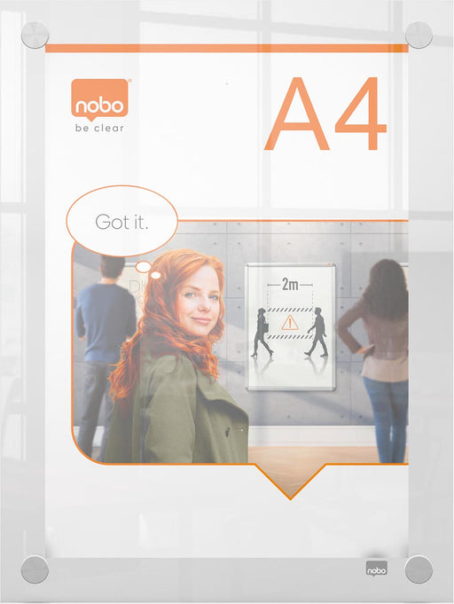 Nobo Premium Plus acryl informatiebord, wandgemonteerd, ft A4 10 stuks, OfficeTown