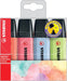 STABILO BOSS ORIGINAL Pastel markeerstift, etui van 4 stuks in geassorteerde kleuren, OfficeTown