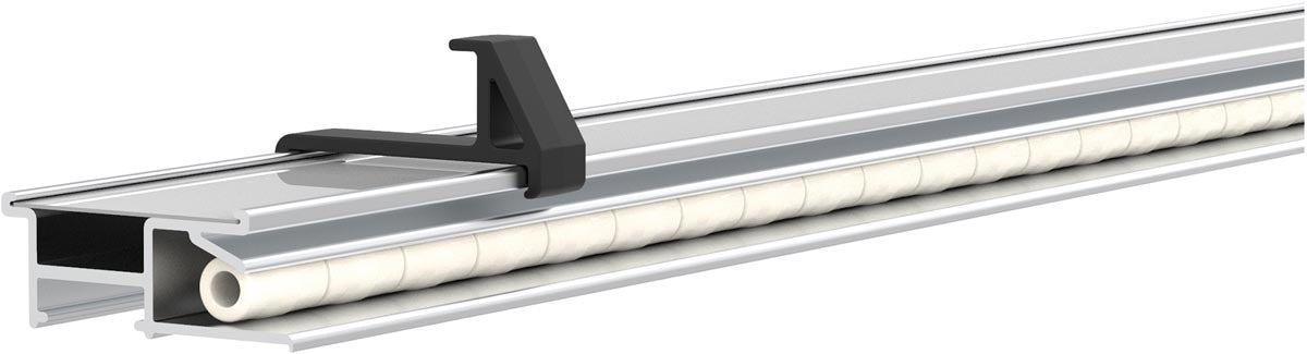 MAUL klemlijst Pro aluminium 50x4,5cm multi-functioneel met 5 toepassingen