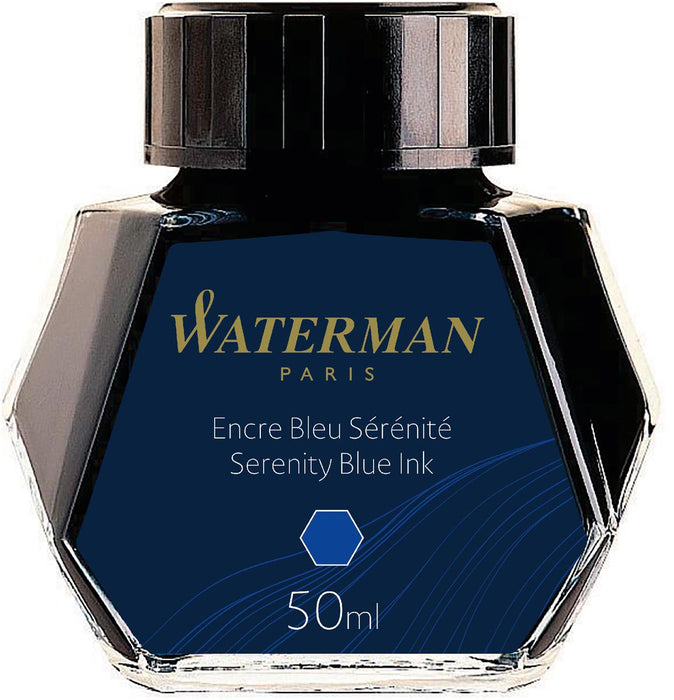 Waterman inktpot 50 ml blauw (Serenity) 8 stuks
