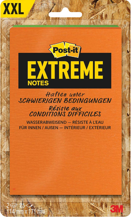 Post-it® Extreme Notes, ft 114 x 171 mm, 2 blokken van 25 blaadjes, geassorteerde kleuren

Post-it® Extreme Notes, ft 114 x 171 mm, 2 blokken van 25 blaadjes, geassorteerde kleuren