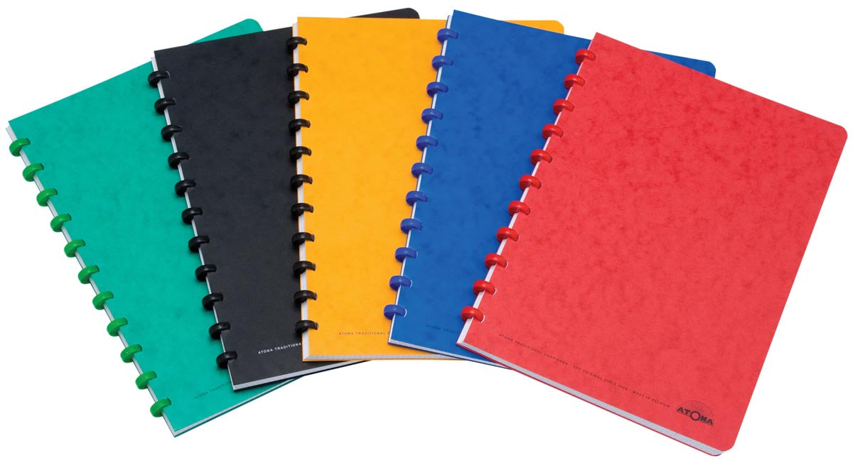 Atoma Classic notitieboek, A4-formaat, 144 pagina's, gelinieerd, diverse kleuren