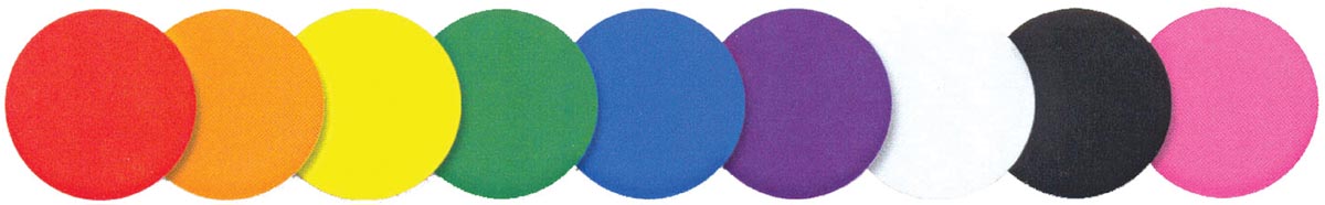 Ronde Sticker in verschillende kleuren 16 mm, zakje 400 stuks