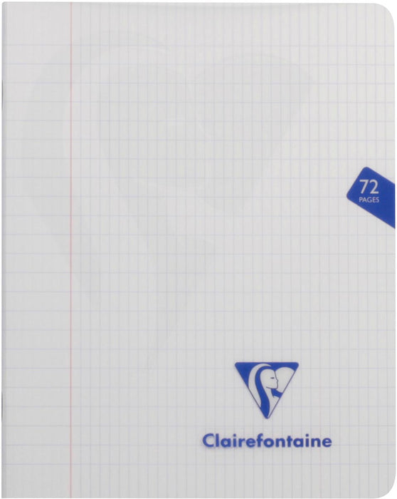 Clairefontaine Mimesys schrift A5 formaat, 72 pagina's, PP kaft, geruit 4 x 8, assortiment van 10 kleuren