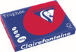 Clairefontaine Trophée Intens, gekleurd papier, A3, 160 g, 250 vel, kersenrood 4 stuks, OfficeTown