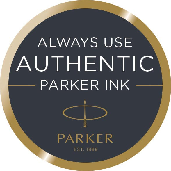 Parker Quink navulling voor balpen medium, zwart, verpakking van 12 stuks