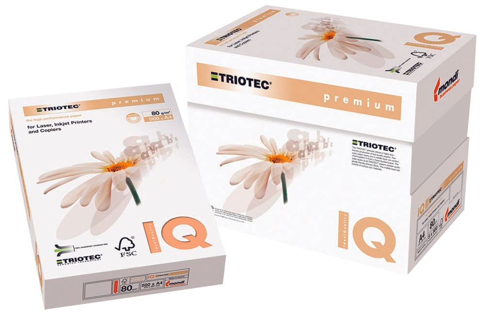 IQ Premium printpapier A4, 80 g, 500 vel - Houtvrij, hoogwit, multifunctioneel papier