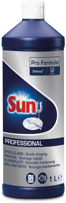 Sun Universeel Spoelglansmiddel voor Vaatwasmachines, 1 liter fles, 6 stuks