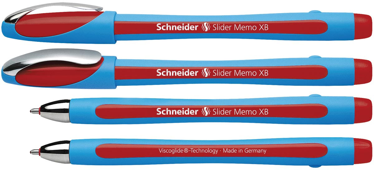 Schneider Slider Memo XB balpen rood