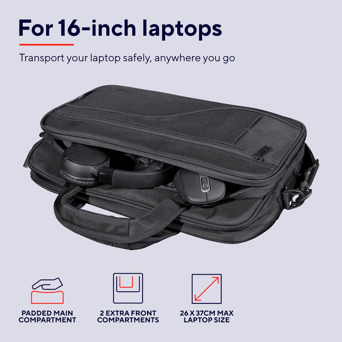 Trust Sydney laptoptas van gerecycled PET, voor 16 inch laptop met FSC Mix 70% certificaat