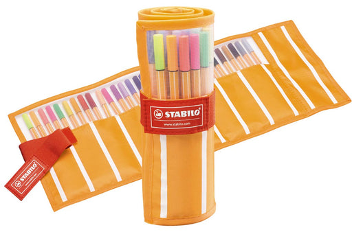 STABILO point 88 fineliner, rollerset van 30 stuks in geassorteerde kleuren 5 stuks, OfficeTown