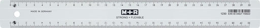M+R Strong & Flexibel lat, met schaalverdeling voor recht- en linkshandigen, 30 cm, transparant 10 stuks, OfficeTown