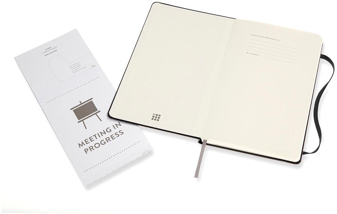 Moleskine notitieboek met harde kaft, 13 x 21 cm, gelinieerd, 240 pagina's, zwart