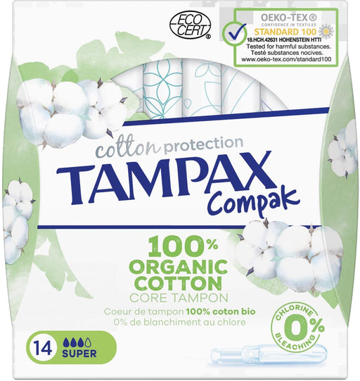 Tampax Cotton Super tampons, pak van 14 stuks 3 stuks, OfficeTown