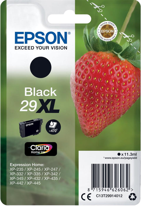 Epson inktcartridge 29XL, 470 pagina's, OEM C13T29914012, zwart