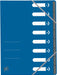 Elba Oxford Top File+ sorteermap, 8 vakken, met elastosluiting, blauw 15 stuks, OfficeTown