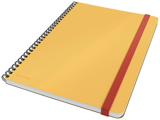 Leitz Cosy notitieboek met spiraalbinding, voor ft B5, gelijnd, geel 5 stuks, OfficeTown