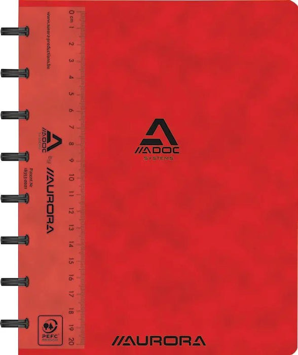 Adoc Classic notitieboek, A5 - formaat, 144 pagina's, gelinieerd, geassorteerde kleuren, 10 stuks - OfficeTown