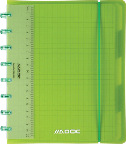 Adoc Colorlines Notitieboek, A5 - formaat, 144 pagina's, commercieel geruit, assorti kleuren - OfficeTown