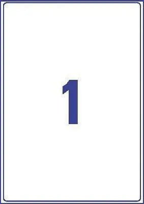 Adresetiketten Avery J8167 - 10, 199,6 x 289,1 mm, 10 stuks, wit - OfficeTown