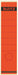 Leitz rugetiketten ft 6,1 x 28,5 cm, rood 10 stuks, OfficeTown