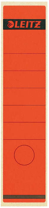 Leitz ruglabels ft 6,1 x 28,5 cm, rood