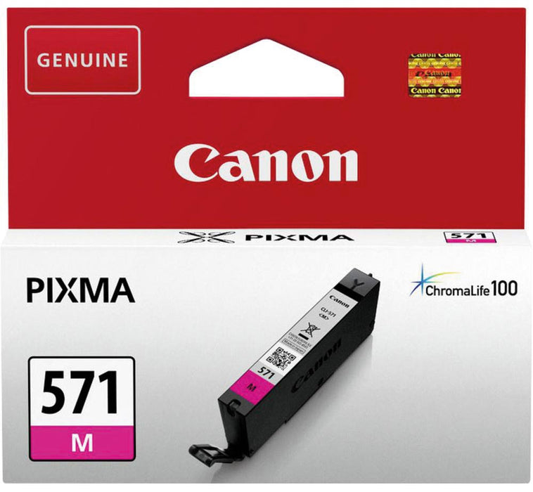 Canon inktcartridge CLI-571M, 345 pagina's, OEM 0387C001, magenta