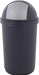 Afvalbak van Curver met drukdeksel 50 l, blauw en grijs - OfficeTown