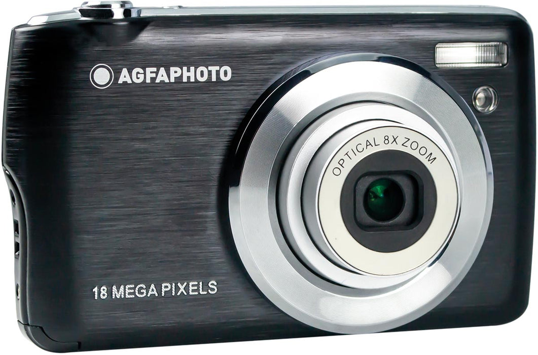 AgfaPhoto DC8200 Digitale Camera, Zwart met 18 MP Resolutie - OfficeTown