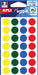 Agipa ronde etiketten in opberghoesje, diameter 15 mm, assorti kleuren, 140 stuks, 28 per vel - OfficeTown