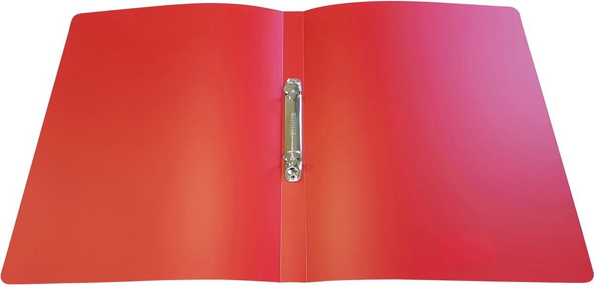Alpha ringmap, voor ft A4, uit PP, 2 ringen van 16 mm, rood - OfficeTown
