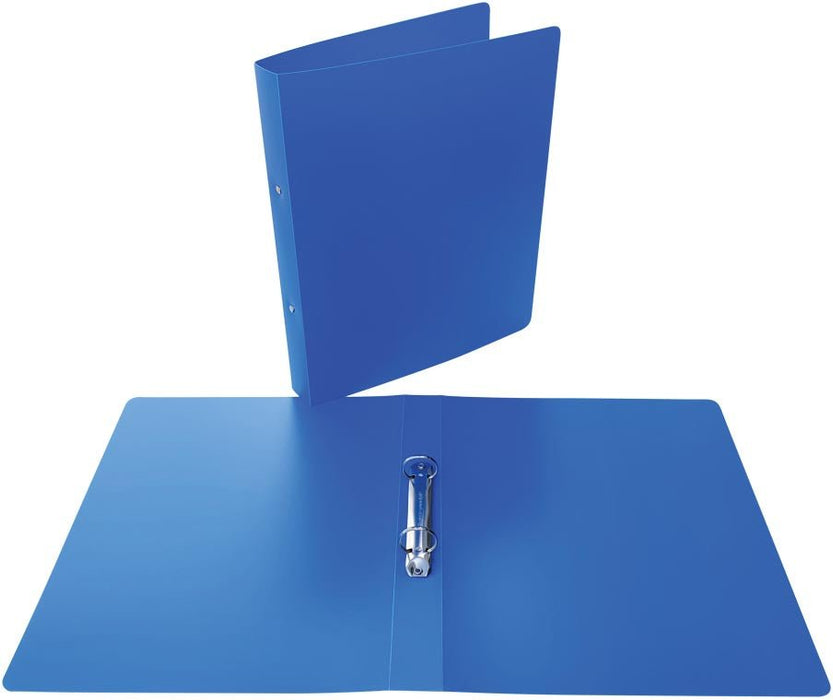 Alpha ringmap, voor ft A4, uit PP, 2 ringen van 25 mm, blauw - OfficeTown