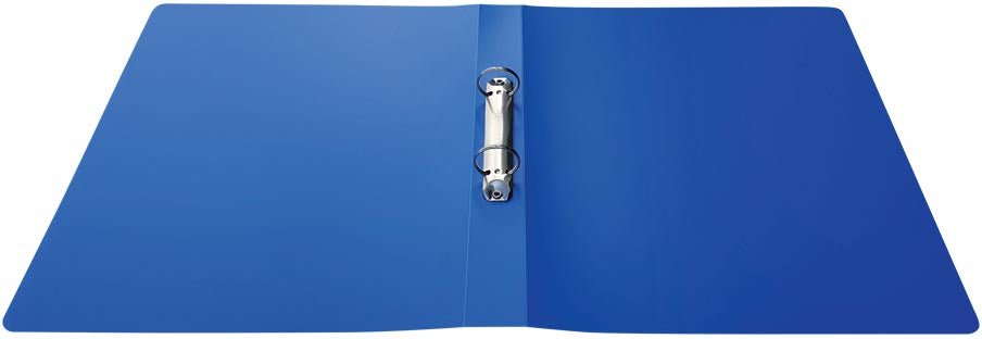 Alpha ringmap, voor ft A4, uit PP, 2 ringen van 25 mm, blauw - OfficeTown