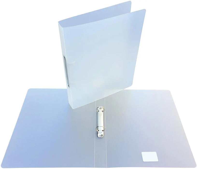 Alpha ringmap, voor ft A4, uit PP, 2 ringen van 25 mm, transparant wit - OfficeTown