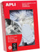 Apli draadetiketten ft 50 x 70 mm (b x h), doos van 400 stuks - Wit etiket met witte draad. Om handmatig te beschrijven. FSC - gecertificeerd. ft 50 x 70 mm, doos van 400 stuks - OfficeTown