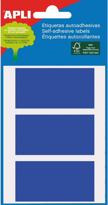 Apli gekleurde etiketten in etui blauw (2072) - OfficeTown