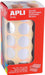 Apli Kids metallic zilveren cirkelstickers op rol, 20 mm diameter, 1770 stuks - OfficeTown