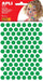 Apli Kids stickers, cirkel diameter 10,5 mm, blister met 528 stuks, groen - OfficeTown