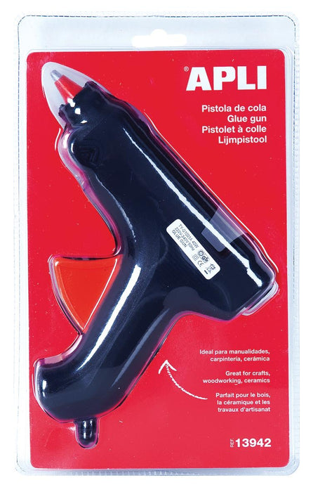 Apli Lijmpistool 40W, op blister met 2 lijmpatronen - OfficeTown