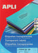 Apli Transparante etiketten ft 210 x 297 mm (b x h), 100 stuks, 1 per blad, doos van 100 blad - OfficeTown
