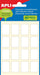 Apli witte etiketten ft 16 x 22 mm (b x h), 96 stuks, 16 per blad (2674) - OfficeTown