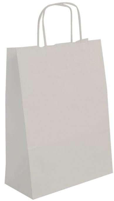 Apli witte kraft draagtassen met gedraaide handvatten, pakket van 50 stuks - OfficeTown