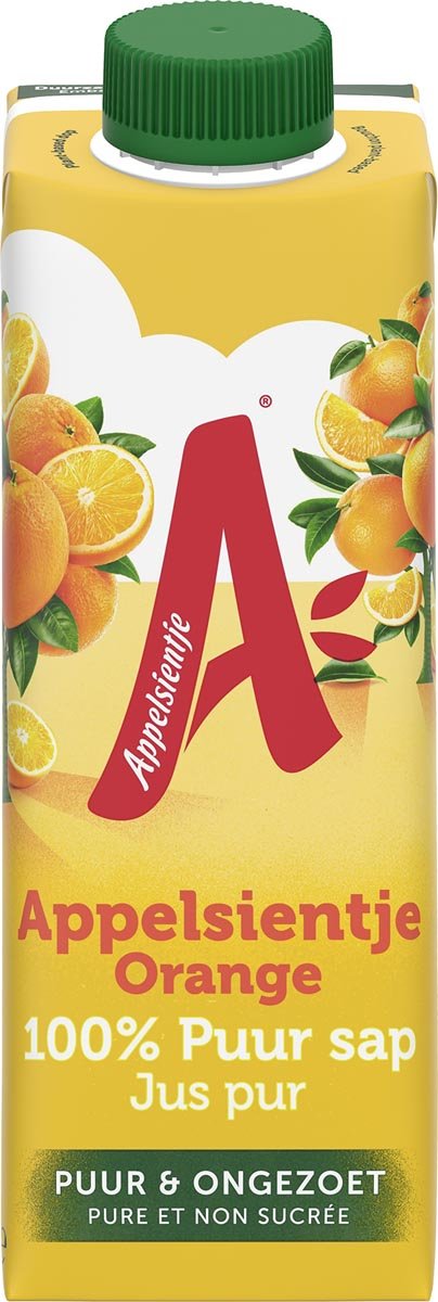 Appelsientje sinaasappelsap 33 cl, pak van 8 brikken - OfficeTown