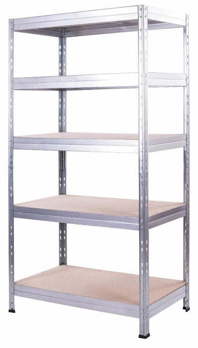 AR Shelving rek Rivet Stabil, ft 180 x 90 x 40 cm, 5 legborden uit HDF, gegalvaniseerd - OfficeTown