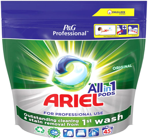 Ariel Professional wasmiddel All - in - 1 Regular, pak van 45 capsules - OfficeTown